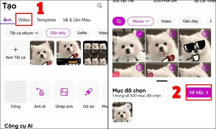 Cách tạo video từ ảnh kết hợp nhạc bằng Picsart