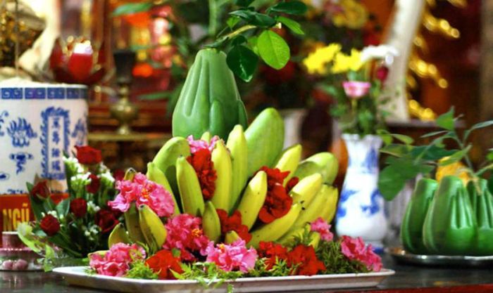 Mâm ngũ quả ngày Tết miền Trung với phong cách số 3.