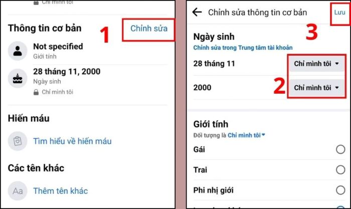 Nhấn chọn Chỉnh sửa