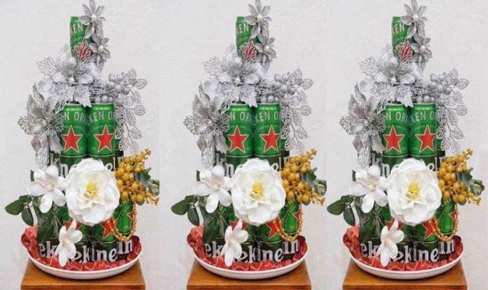Tháp trang trí Tết với thiết kế đẹp mắt và ấn tượng