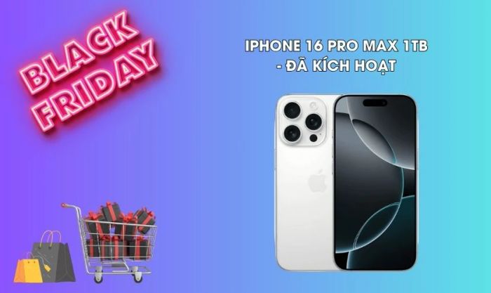 iPhone 16 Pro Max 1TB với phiên bản Đã kích hoạt giá cực kỳ ưu đãi