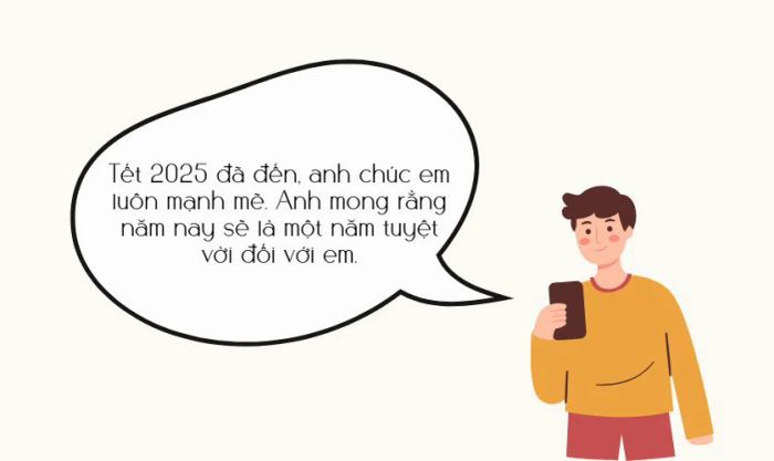 Tin nhắn dài chúc Tết người yêu nữ