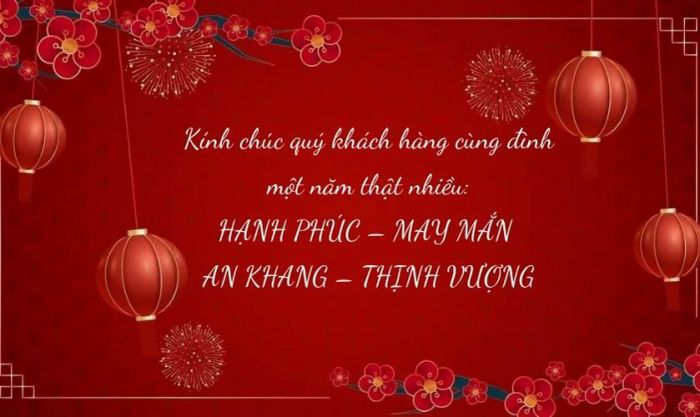 Lời chúc Tết gửi gia đình khách hàng thân thiết