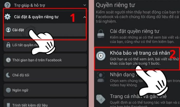 Hướng dẫn cách mở khóa trang cá nhân Facebook