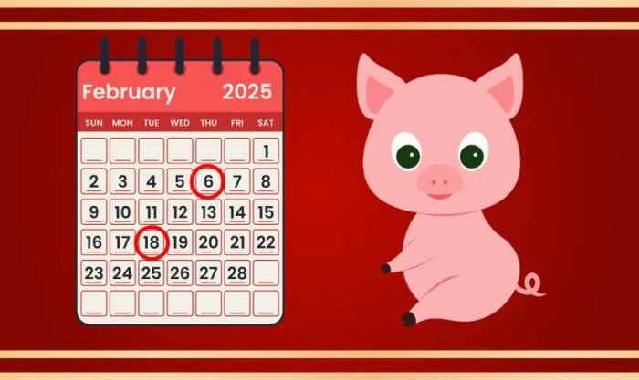 Xem ngày đẹp tháng 2 năm 2025 dành cho tuổi Hợi