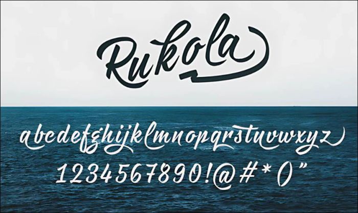 Font chữ Tết Rukola mang phong cách hiện đại và tinh tế