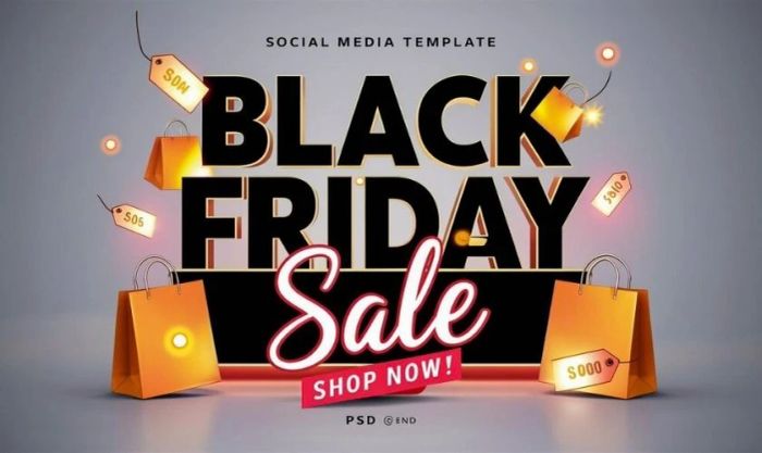 Hình ảnh banner Black Friday chất lượng cao