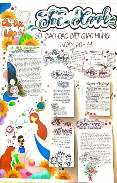 Mẫu trang trí báo độc đáo và lạ mắt dành cho bạn