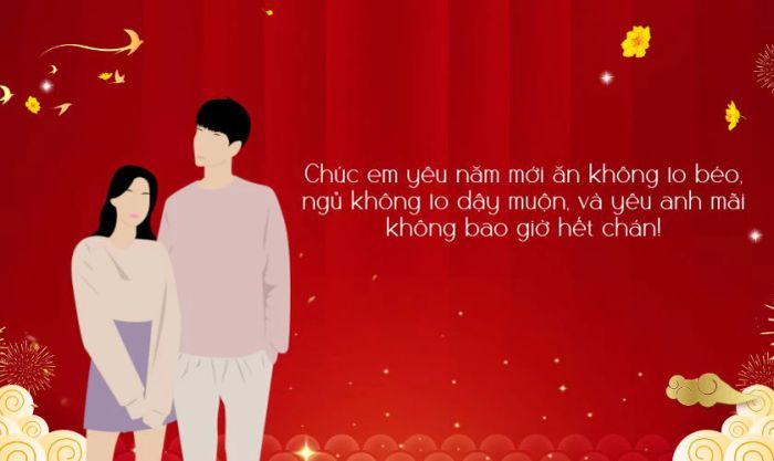 Những lời chúc Tết người yêu hài hước