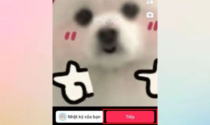 Bạn có thể điều chỉnh bộ lọc màu sắc, giọng nói, âm lượng,... ở góc phải và nhấn Tiếp để hoàn thành
