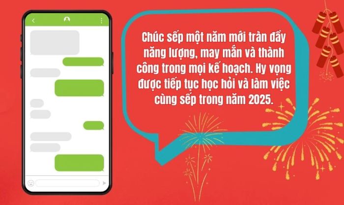 Soạn tin nhắn chúc Tết cho sếp