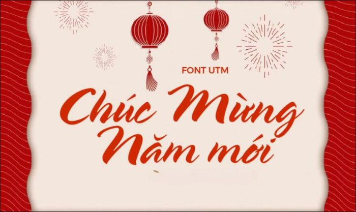 Font Chữ UTM Spring mang đậm phong cách truyền thống
