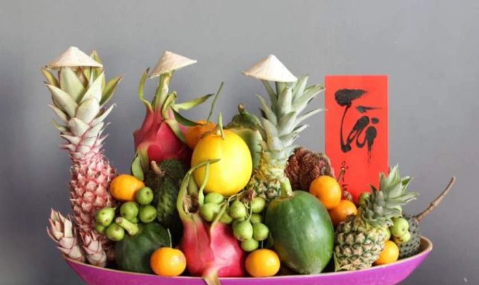 Những hình ảnh mâm ngũ quả đẹp nhất hiện nay