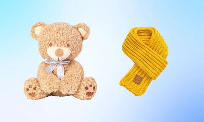 Gấu ôm, gối ôm, khăn len là những món quà ý nghĩa dành tặng người yêu