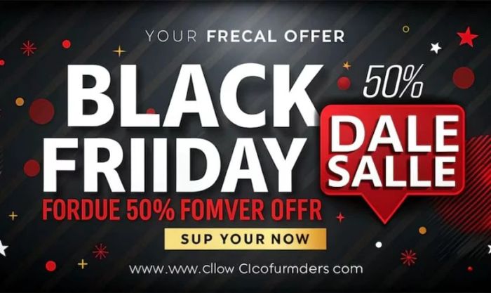 Ý tưởng thiết kế áp phích Black Friday