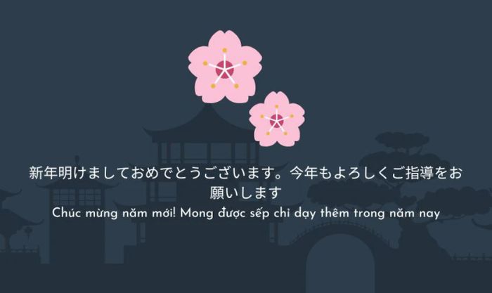 Những lời chúc Tết bằng tiếng Nhật dành tặng Sếp