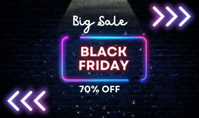 Banner sale cuối năm với hiệu ứng LED thu hút ánh nhìn
