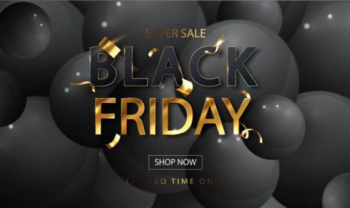 Áp phích Black Friday phong cách đơn giản nhưng hiệu quả