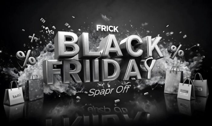 Hình ảnh sale Black Friday đơn giản nhưng vẫn cuốn hút