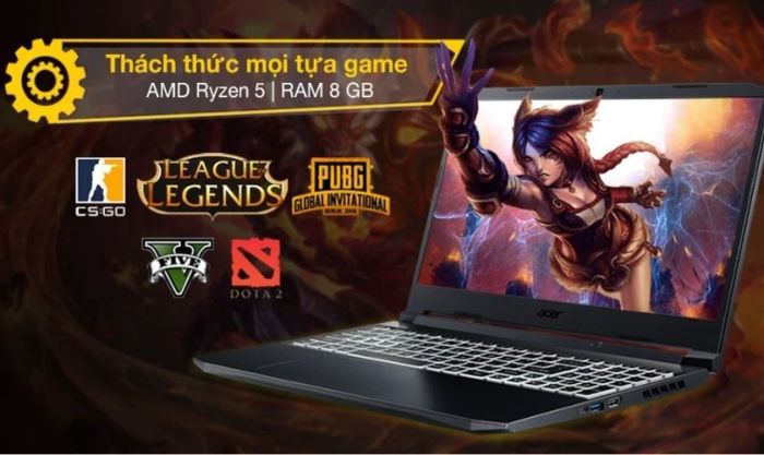 Acer Nitro 5 Tiger AN515 58 52SP - Laptop gaming hàng đầu giảm giá sốc dịp Black Friday 2024