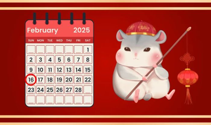 Xem ngày đẹp tháng 2 năm 2025 dành cho tuổi Tý