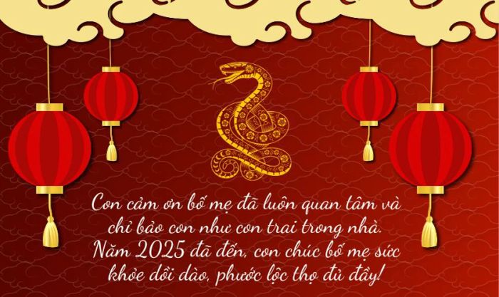 Mẫu câu chúc Tết ý nghĩa dành cho gia đình vợ