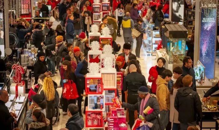 Ảnh về không khí mua sắm Black Friday