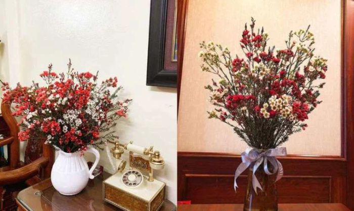 Cách cắm hoa trang trí ngày Tết