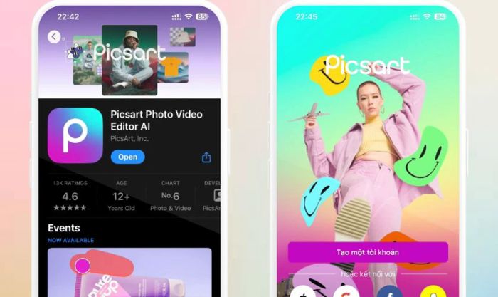 Picsart - Tạo video từ ảnh và nhạc một cách nhanh chóng