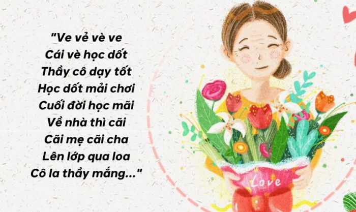 Bài vè nói về thầy cô