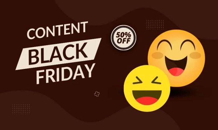 10 mẫu content sale Black Friday đa phong cách 