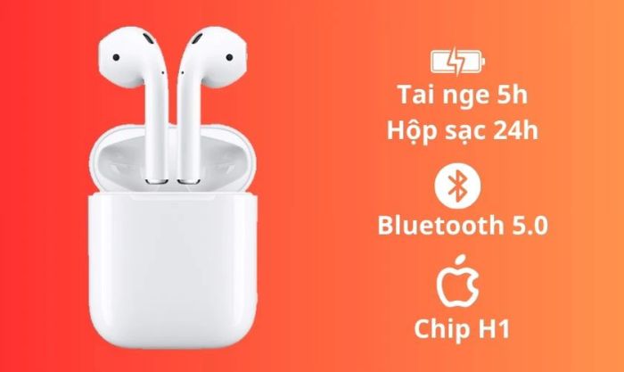 Tai nghe Apple AirPods 2 được giảm giá mạnh trong dịp Black Friday 2023