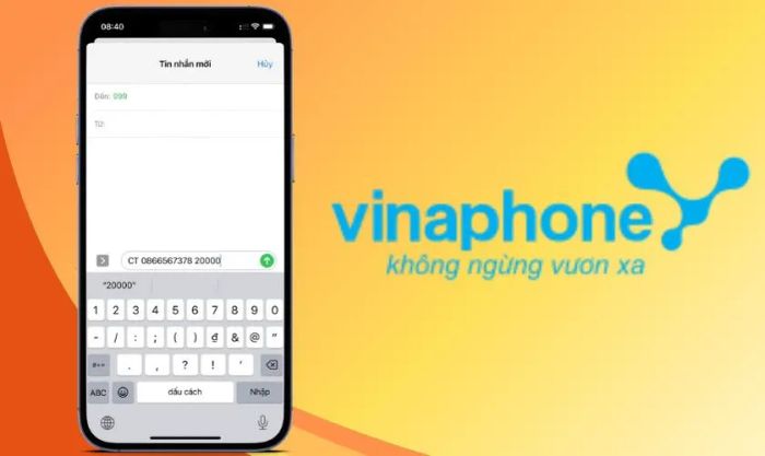 Soạn tin nhắn và gửi đến 999