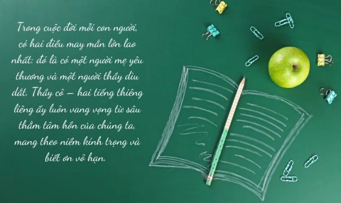 Lòng tri ân sâu sắc dành cho cô thầy được bộ lộ trong ngày 20/11