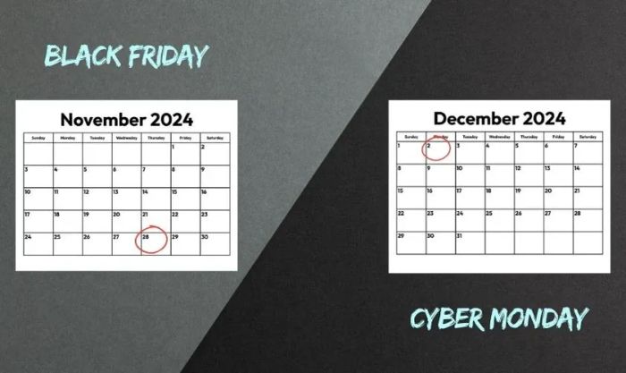 Những điểm khác biệt giữa Cyber Monday và Black Friday