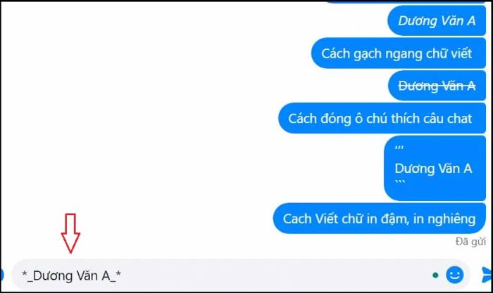 Tạo điểm nhấn bằng cách kết hợp viết chữ in đậm trong Messenger với các phương pháp khác