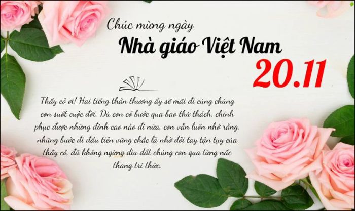 DANH SÁCH những bài xã luận 20/11 đặc sắc nhất