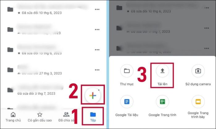 Hướng dẫn tải ảnh, video và các tập tin lên Google Drive từ điện thoại iPhone
