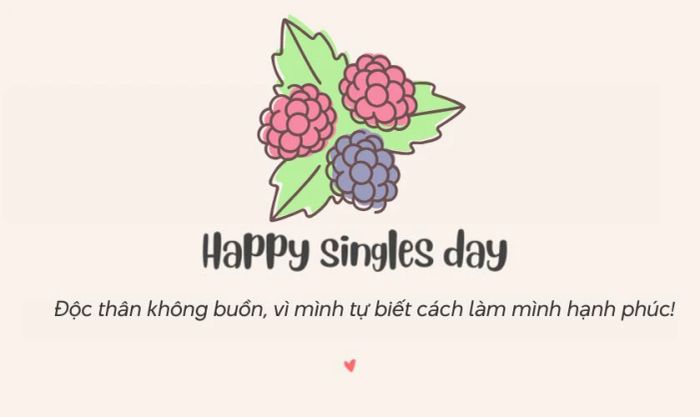 Chúc 11/11 cho bản thân