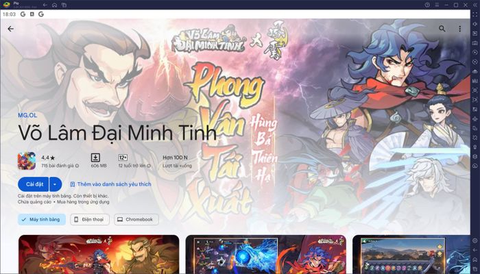Trở thành minh chủ võ lâm, bảo vệ giang hồ khi trải nghiệm Võ Lâm Đại Minh Tinh trên PC cùng BlueStacks