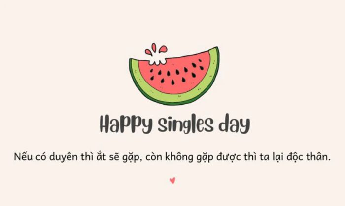 Lời chúc Ngày Lễ Độc Thân dành cho crush