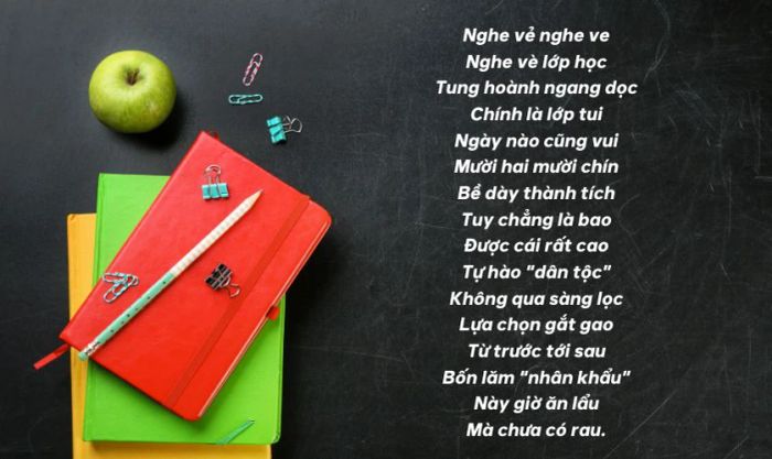 Bài vè thú vị về học sinh
