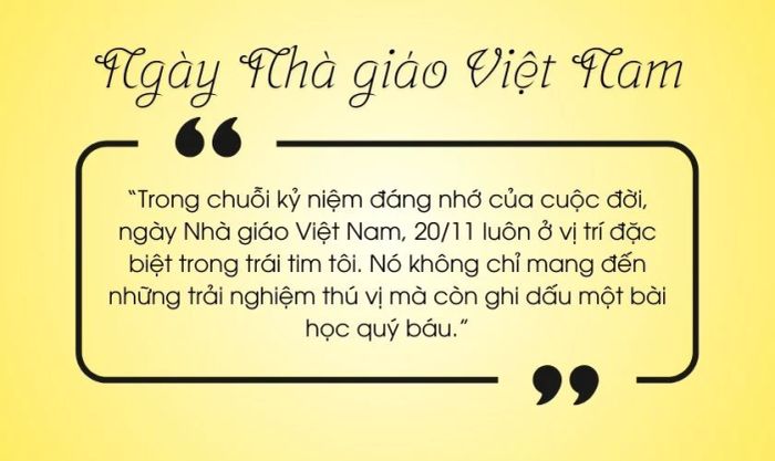 Bài viết về Ngày Nhà giáo Việt Nam đầy ấn tượng