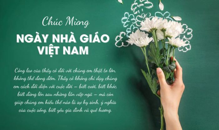 Xã luận chúc mừng ngày Nhà giáo Việt Nam