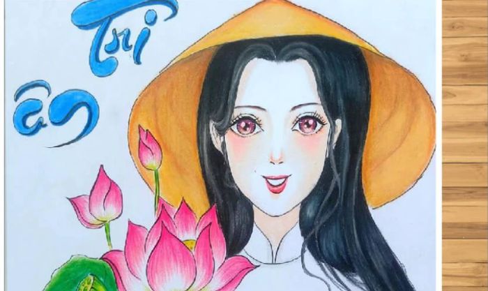 Vẽ tranh 20-11 đơn giản, đẹp và từng đạt giải cao dành cho học sinh lớp 9