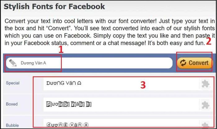 Hướng dẫn viết chữ in đậm trong Messenger bằng Stylish Fonts