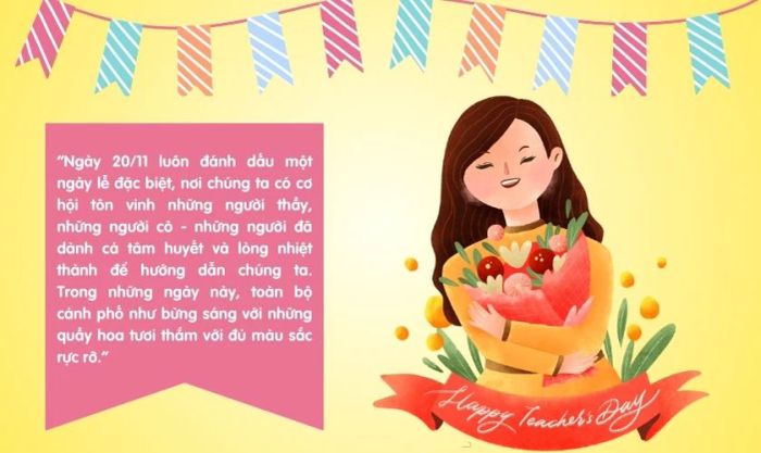 Mẫu bài văn ngắn về ngày 20/11 hay