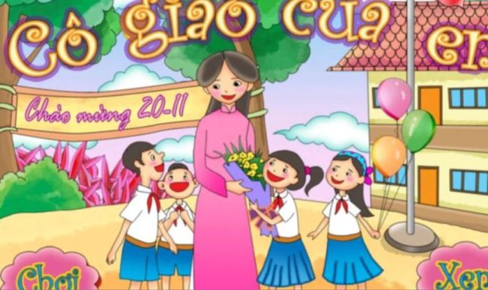 Vẽ tranh 20-11 đơn giản, đẹp và đầy màu sắc dành cho học sinh lớp 9