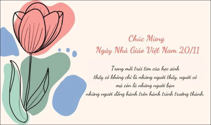 Chúc mừng ngày thầy cô với những lời từ tận đáy lòng