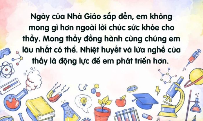 Thư gửi thầy cô 20/11 đầy xúc động